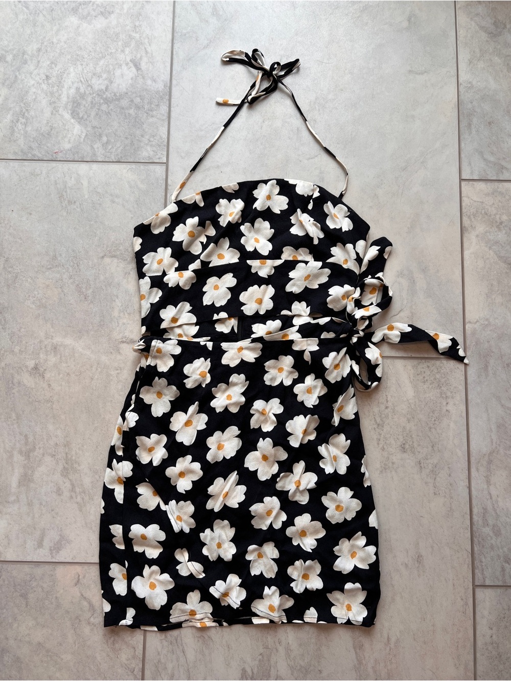 Reformation Gemma Halter Mini Dress